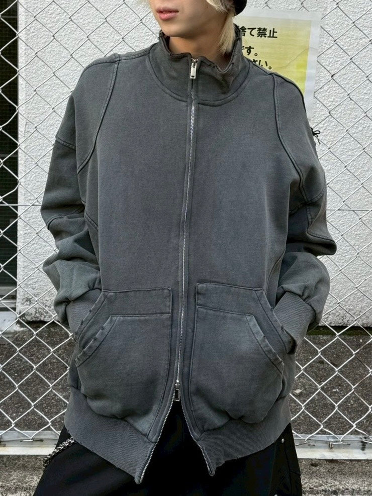 【Never mind the XU】vintage zip up jacket / 【ネバーマインドザエックスユー】ヴィンテージジップアップジャケット (2color)