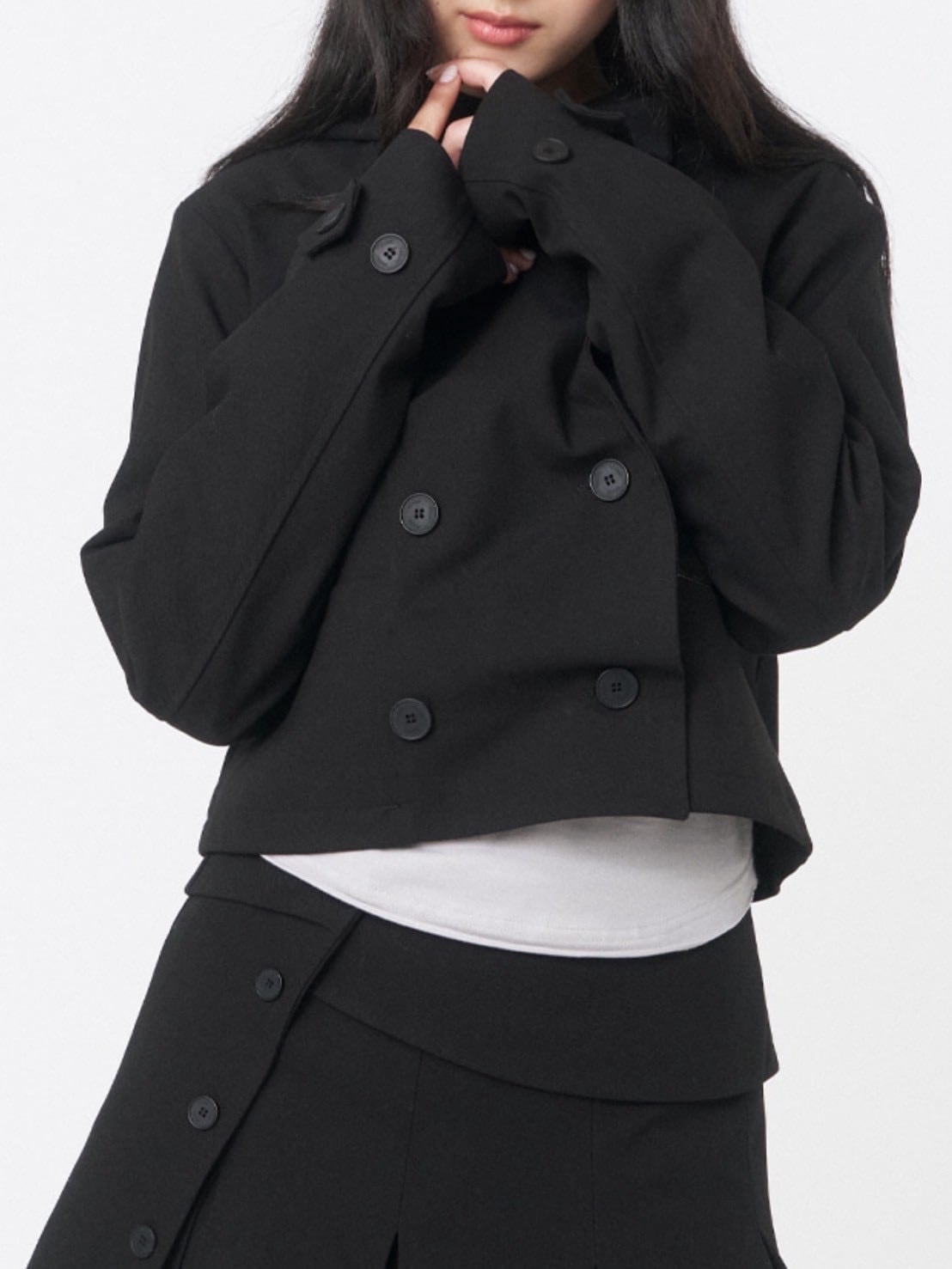 【Miseki seoul】Cowl neck button Jacket