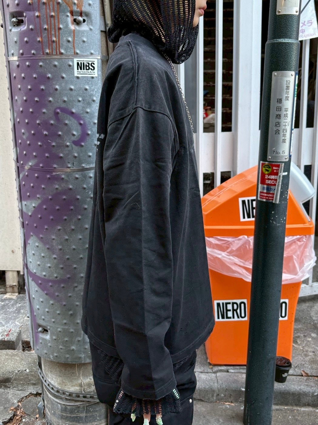 【Never mind the XU】washed long sleeve / 【ネバーマインドザエックスユー】ウォッシュ長袖Tシャツ (2color)