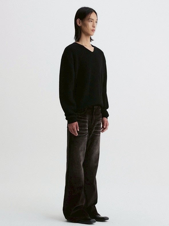 【DNSR】Embo Washed Corduroy Flare Pants