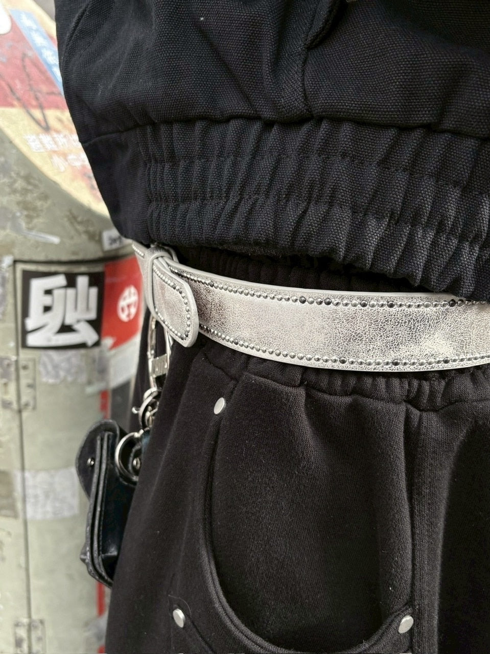 国際配送【youll】studs belt (2color)