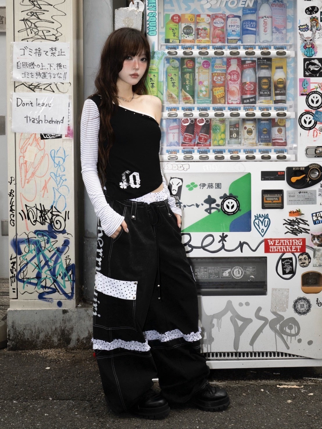 1/2 20:00発売【CHERRYQUIRI】CQ patch stud one shoulder