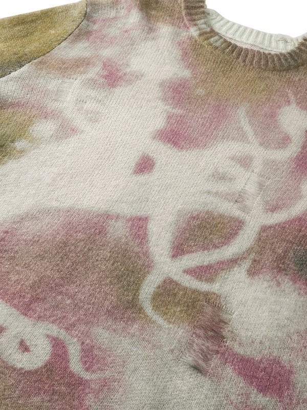 【The Boy Has No Patience】All-Over Textured Print Sweater / 【ザボーイハズノーペーシェンス】タイダイグラフィックセーター