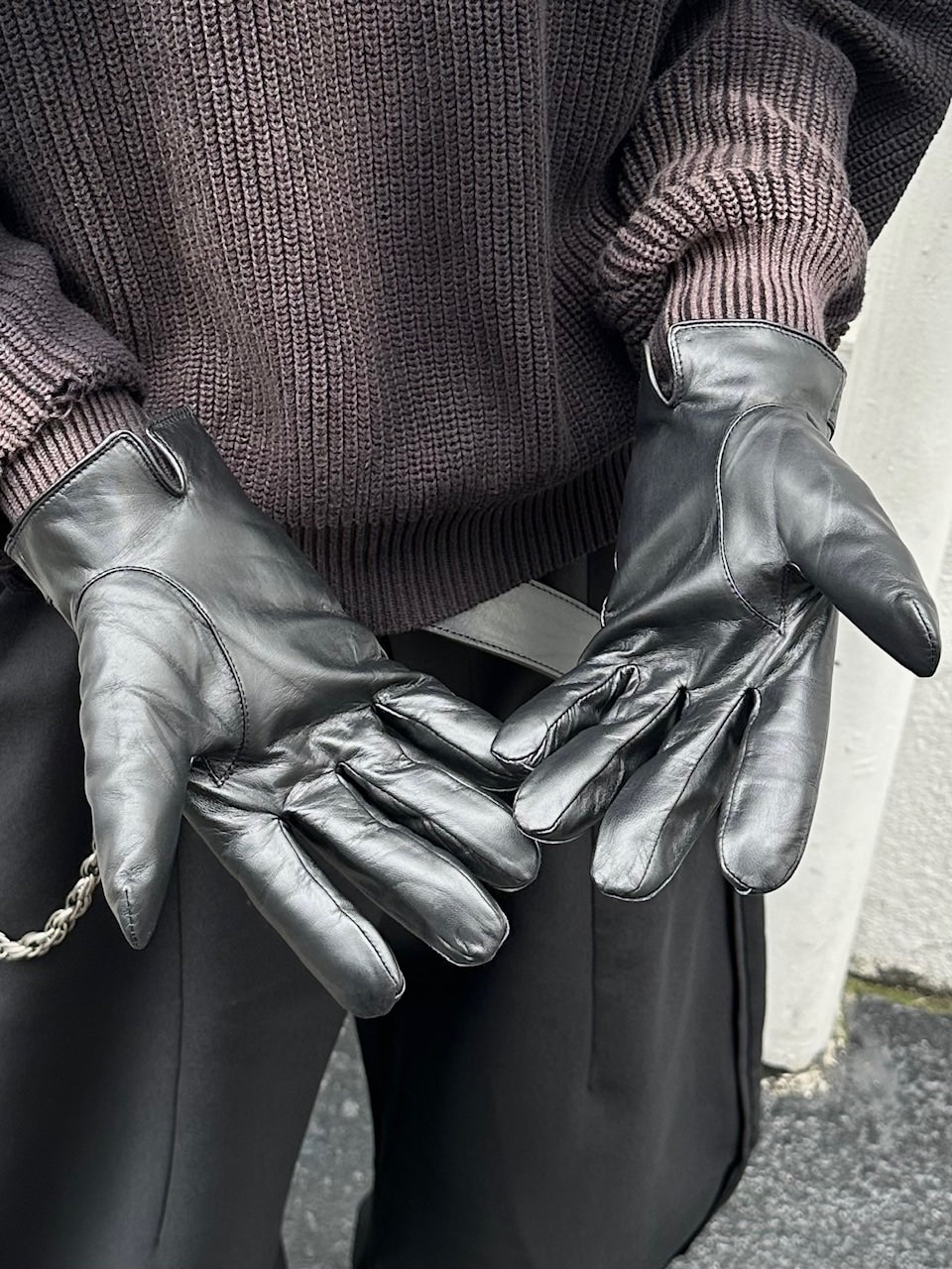 大阪店WEB限定受注制【Chikashitsu +】lambskin classic leather gloves / 【チカシツプラス】ラムスキンクラシックレザーグローブ (2type)