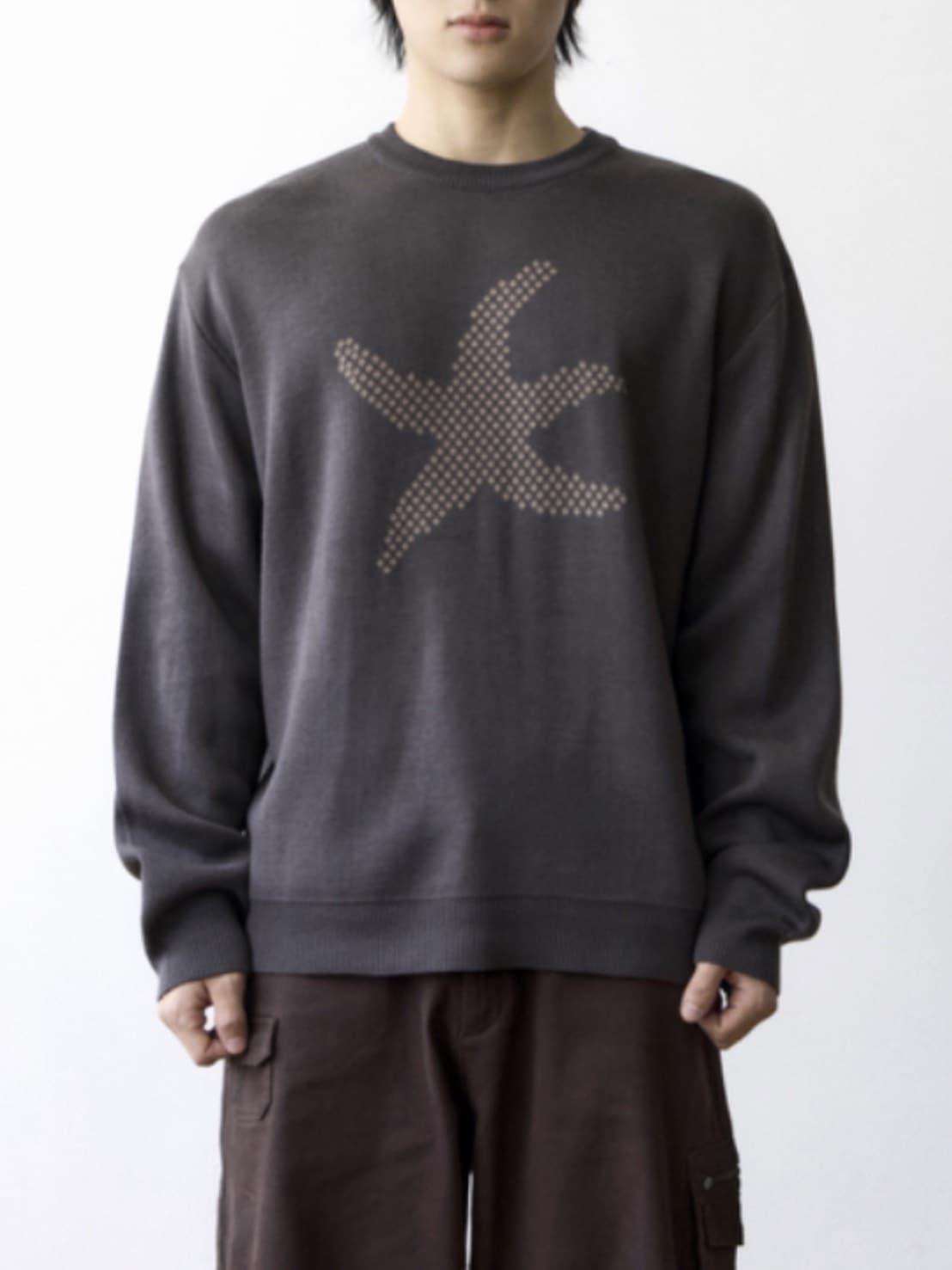 【THECOLDESTMOMENT】TCM starfish logo knit