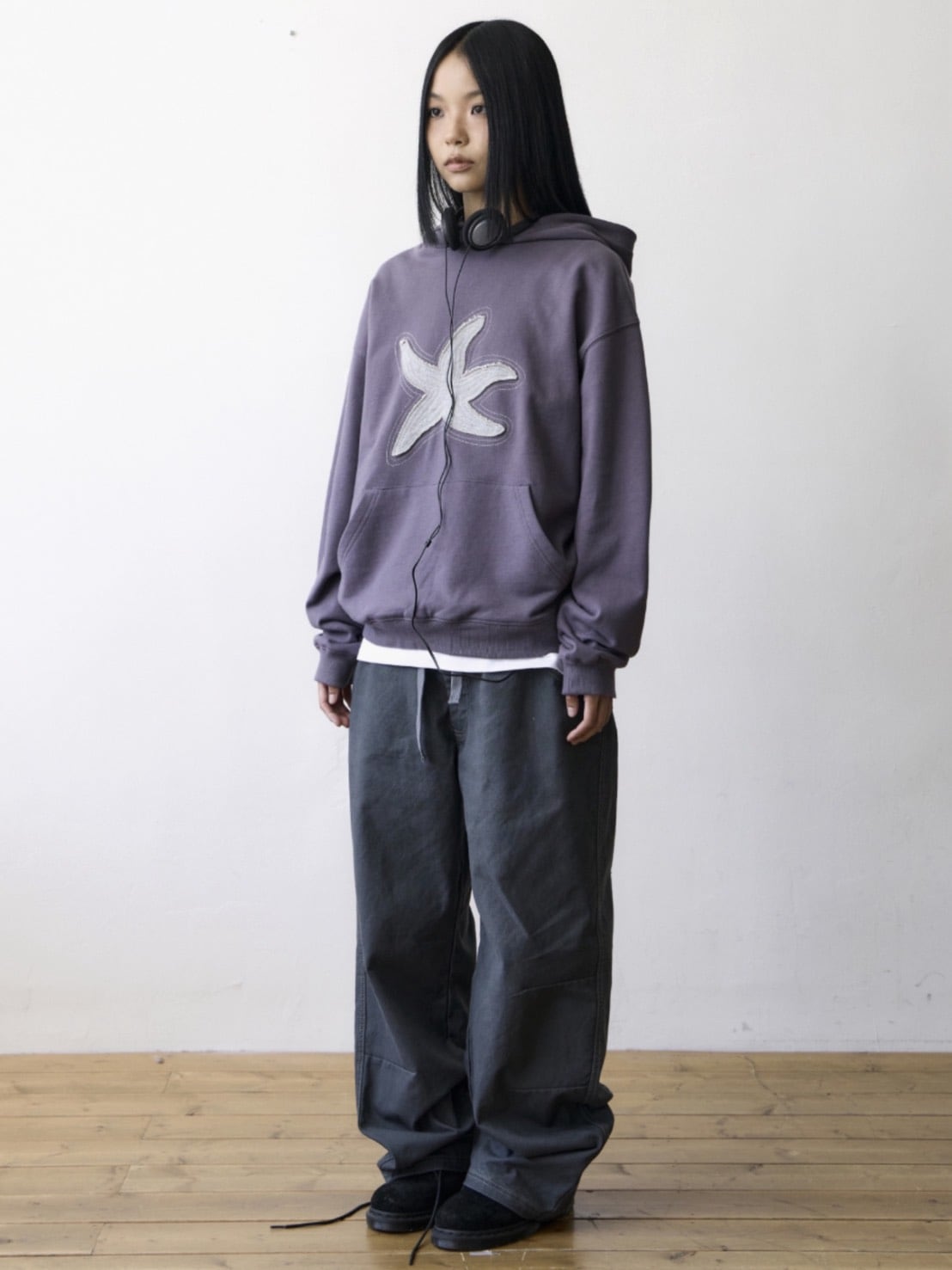 【THECOLDESTMOMENT】TCM starfish contour hoodie
