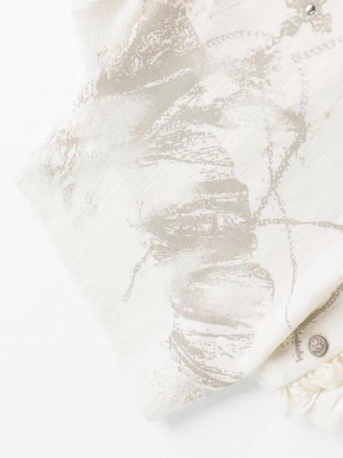 【Cest Nous】Beige Cowl Neck Dress / 【セヌー】ハイネックアシンメトリーフリルワンピース