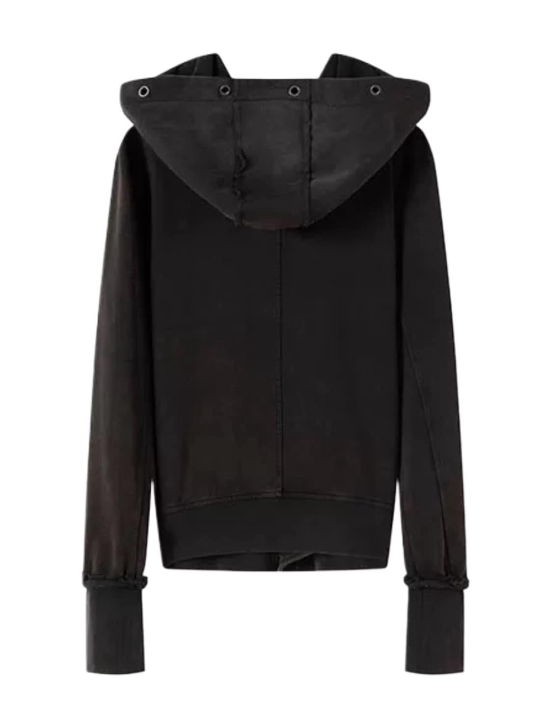 【Cest Nous】Studded Hoodie / 【セヌー】オープンカラースタッズジップパーカー