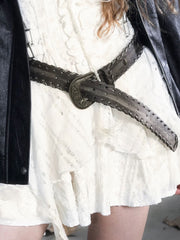 【Cest Nous】Vintage Lace-up Belt / 【セヌー】ビンテージレースアップベルト