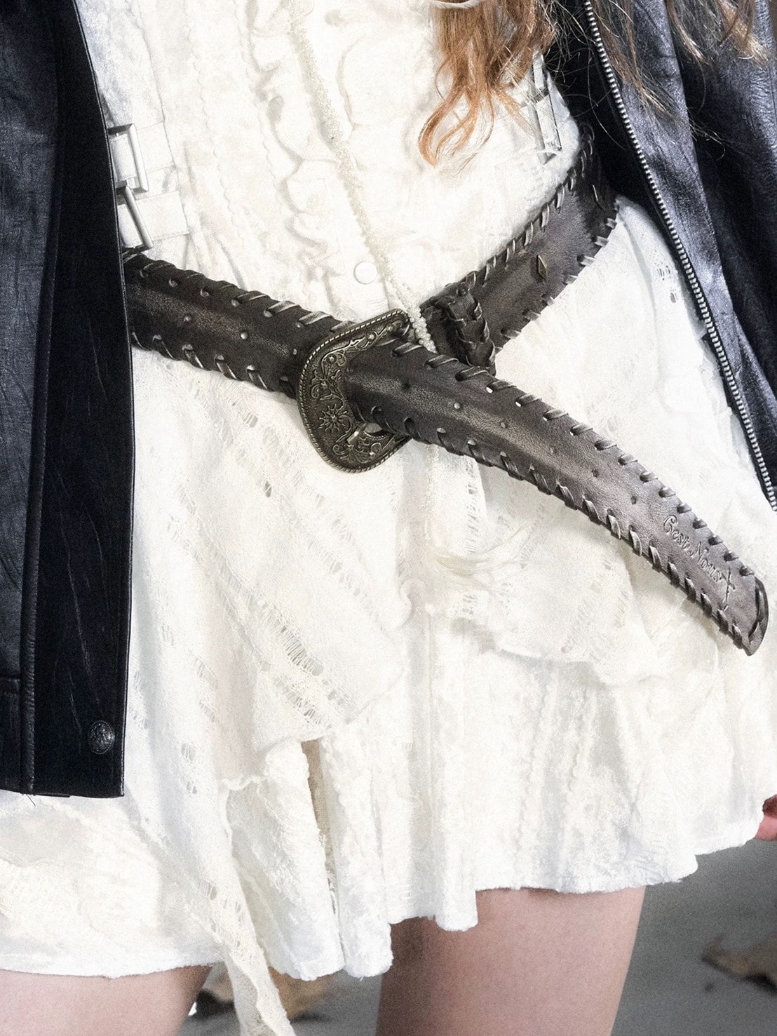 【Cest Nous】Vintage Lace-up Belt / 【セヌー】ビンテージレースアップベルト