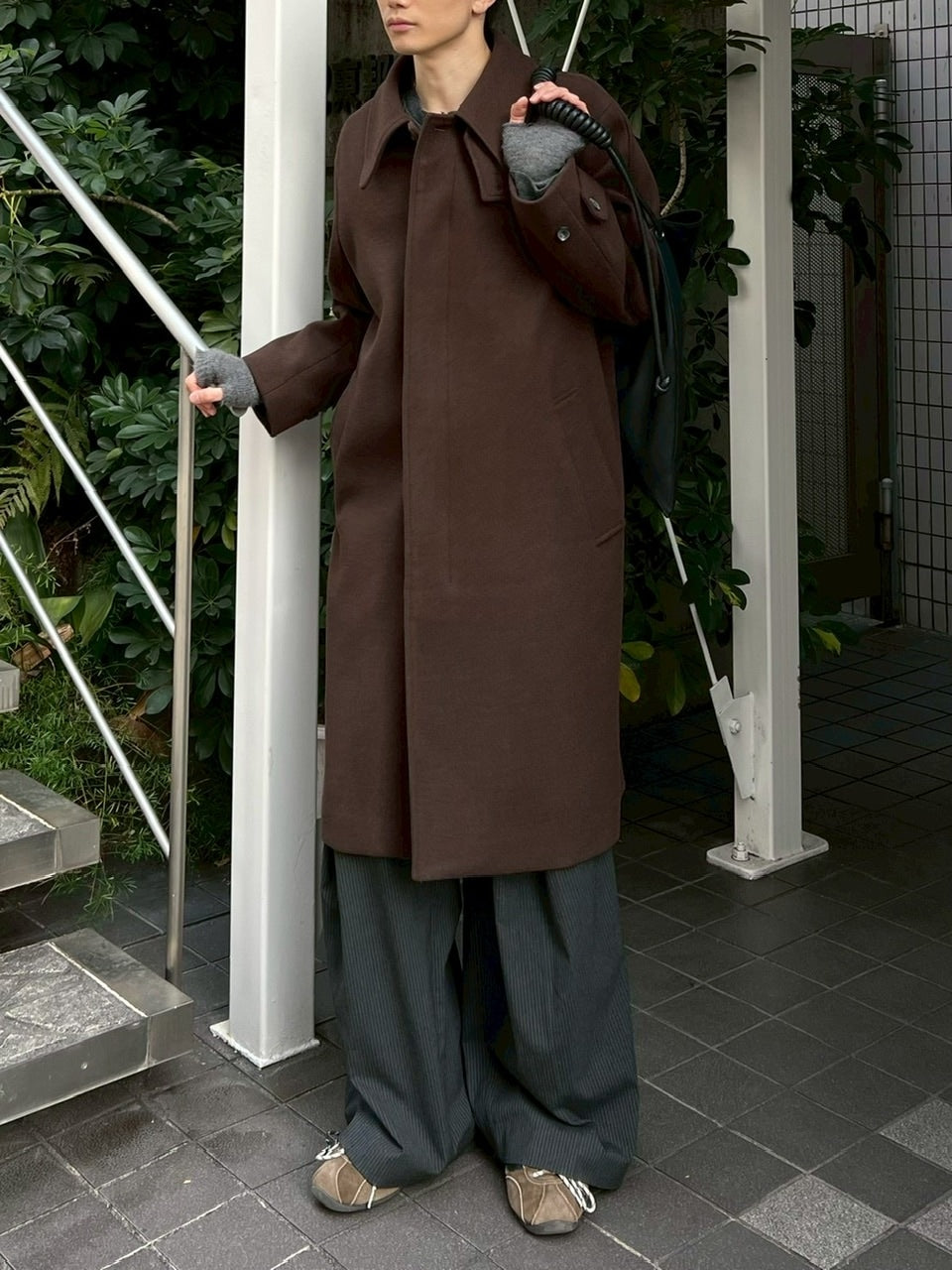 東京店WEB限定受注制【Chikashitsu +】balmacaan coat / 【チカシツプラス】バルマカーンコート (3color)