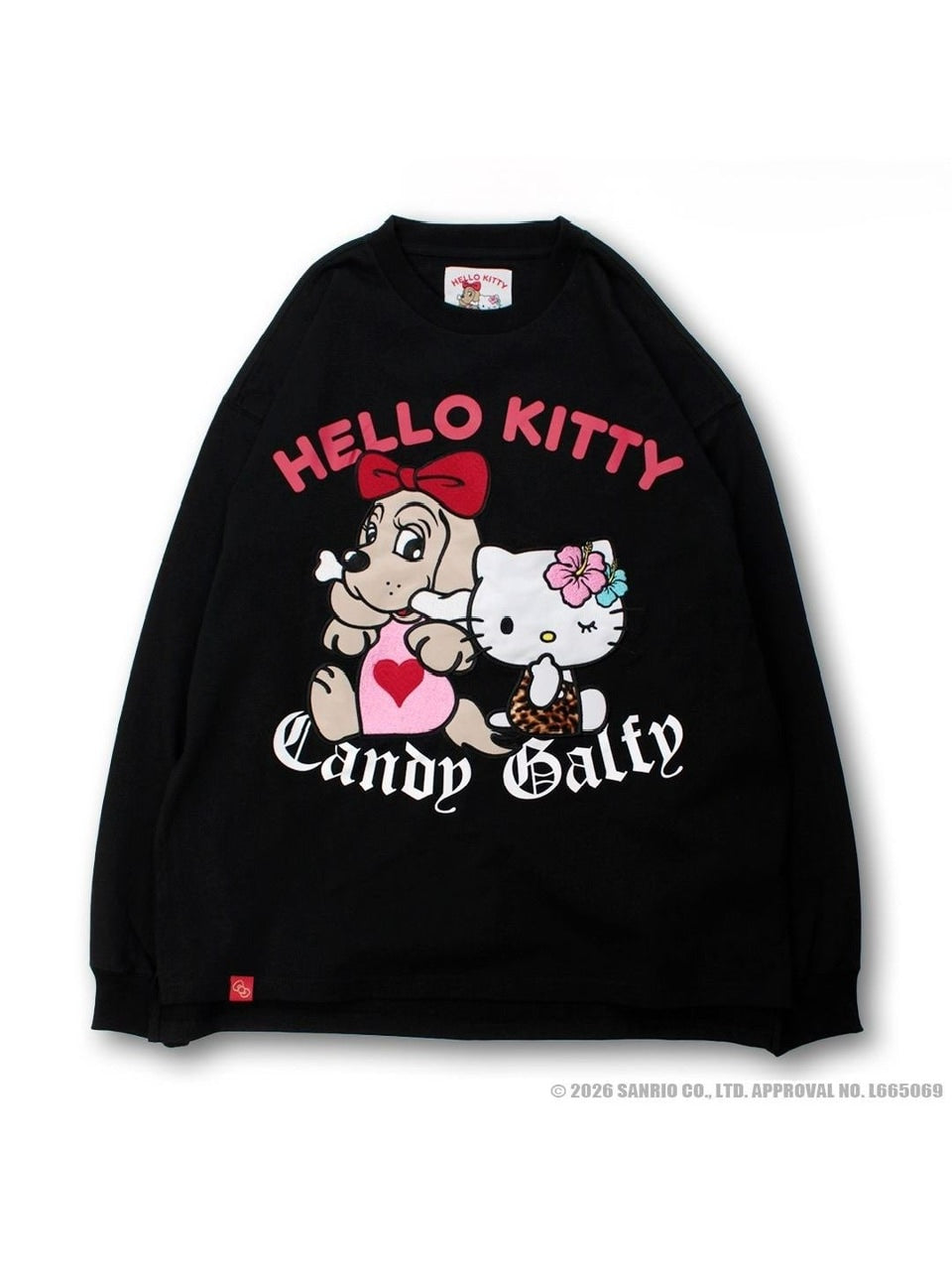 【GALFY×KITTY】キティガルTee / 【ガルフィー×キティー】プリント長袖Tシャツ