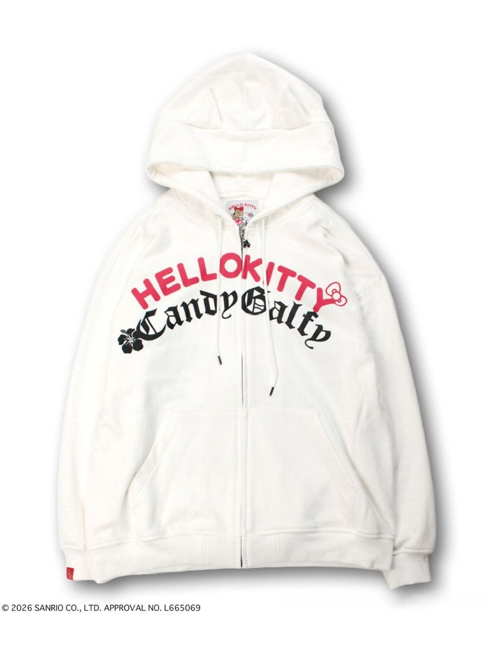 【GALFY×KITTY】仲子パーカー / 【ガルフィー×キティー】キティ猫耳ジップアップパーカー