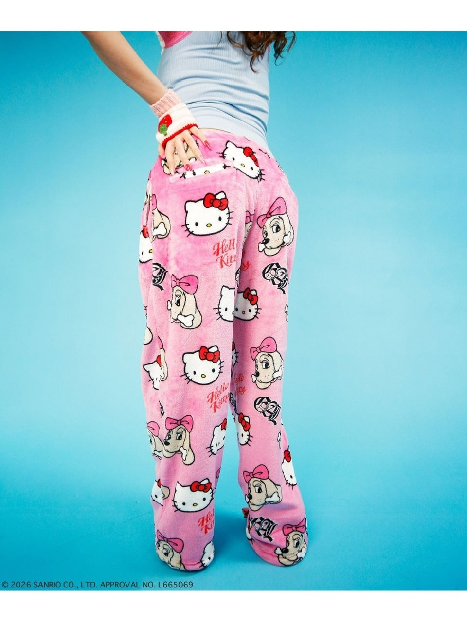 【GALFY×KITTY】ラブリーふわもこ3ピースSET UP / 【ガルフィー×キティー】総柄猫耳３ピースセットアップ