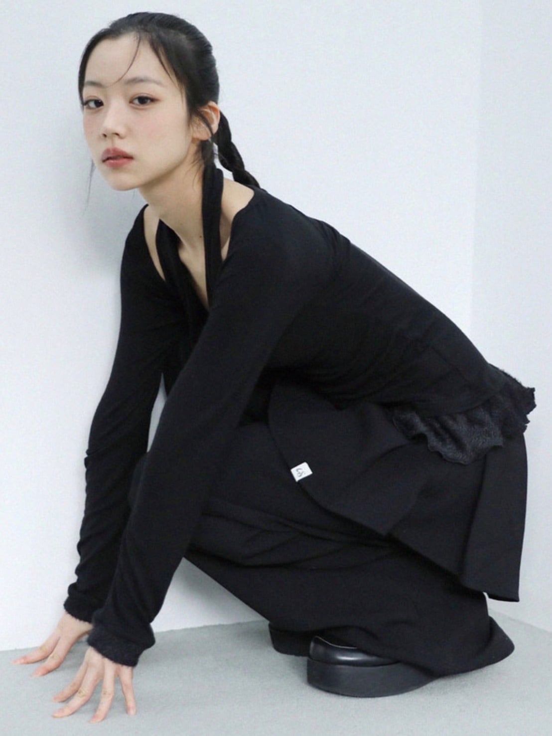 12/21 20:00 発売【Uglyshadow】TULIP LONG SKIRT PANTS