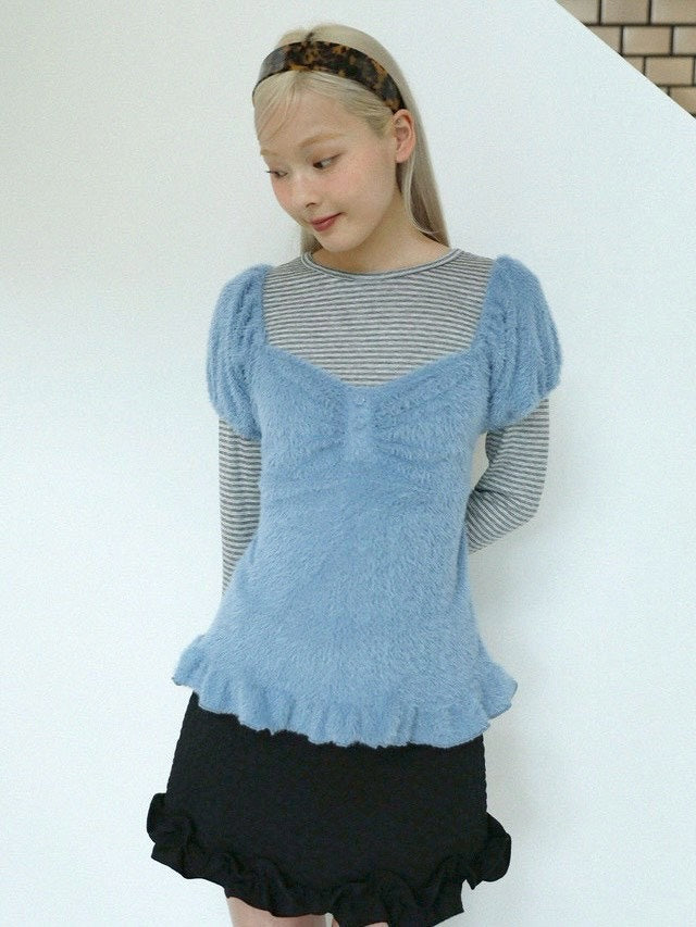 12/21 20:00 発売【Uglyshadow】THIN STRIPED T-SHIRT