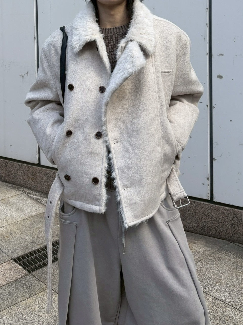 受注制【nmtc +】double rider mouton jacket / 【エヌエムティーシープラス】ダブルライダームートンジャケット (2color)