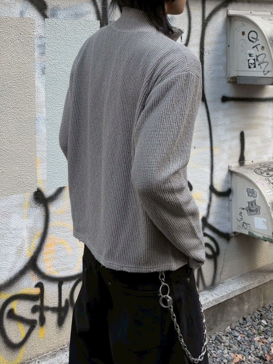 受注制【youll】vertical twin-zip top (2color)