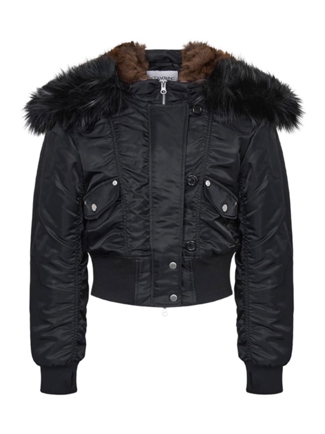 【NOT KNOWING】Fur Trim MA-1 Padded Jumper