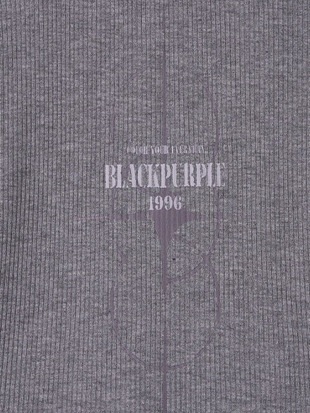 【BLACK PURPLE】Contour Skin Zip-Up