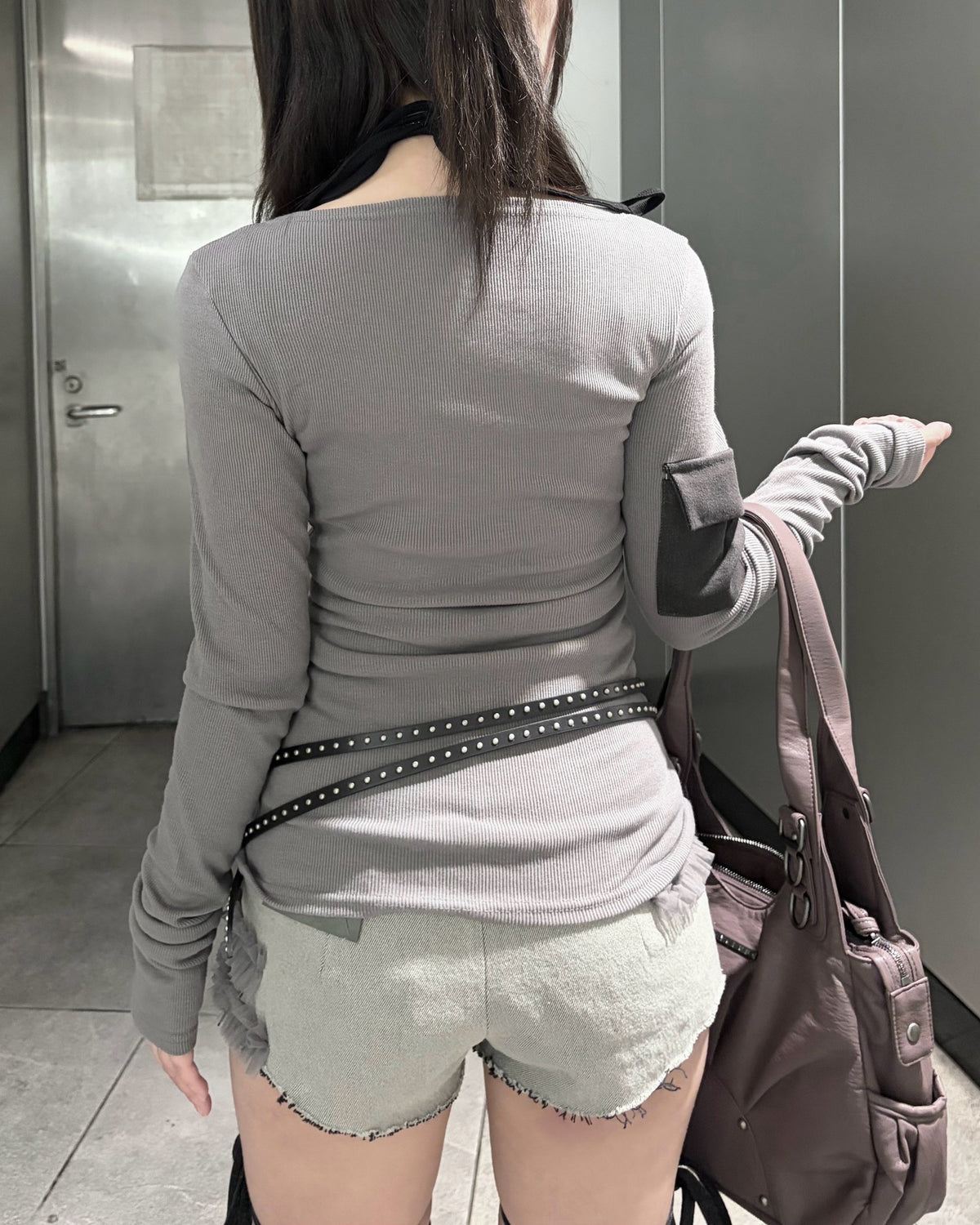 受注制【nmtc+】Double Button Rib Cardigan (2color)