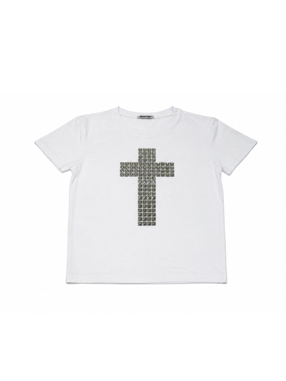 受注制【Never mind the XU】cross studs crop tee (2color)
