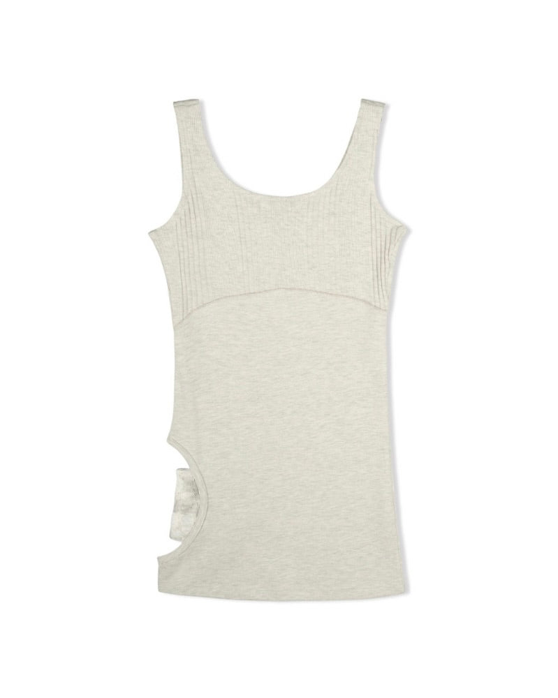 【bonienkiye】Side-Cutout Mini Dress