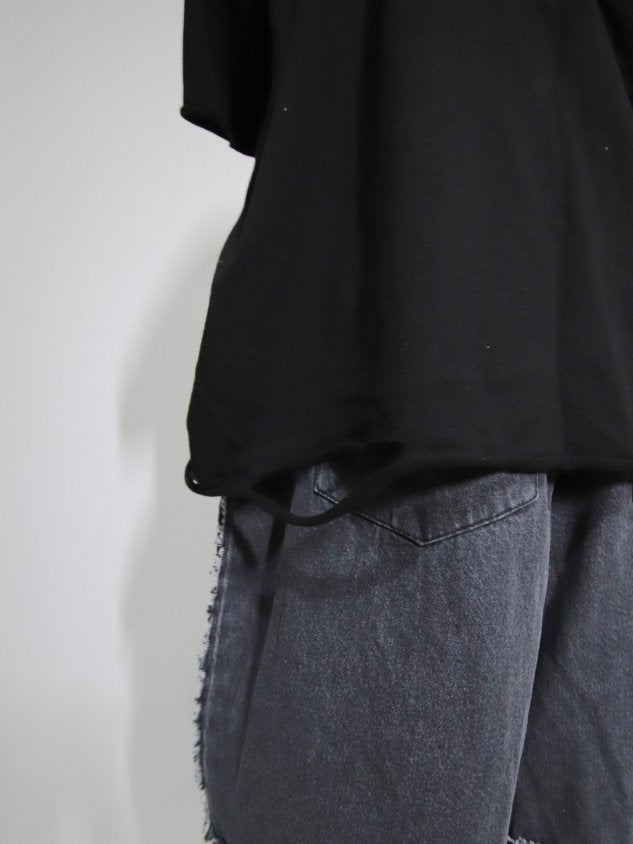 【Never mind the XU】print damage tee (2color)