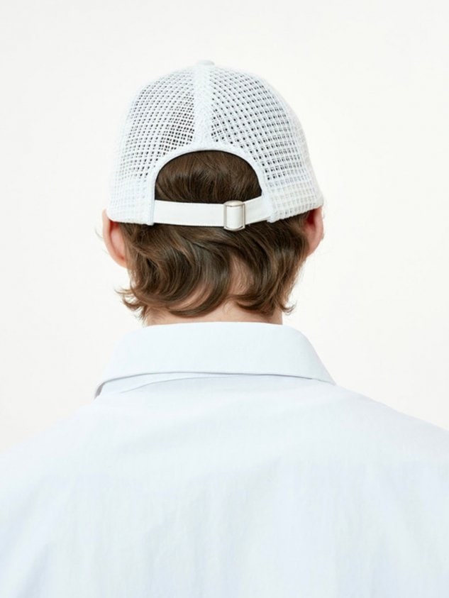 【OY】SLOGAN LOGO MESH CAP