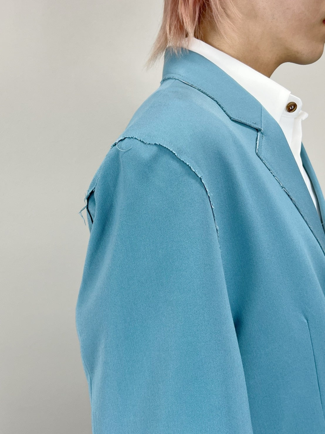 受注制【Chikashitsu +】bi-color double jacket (2color)