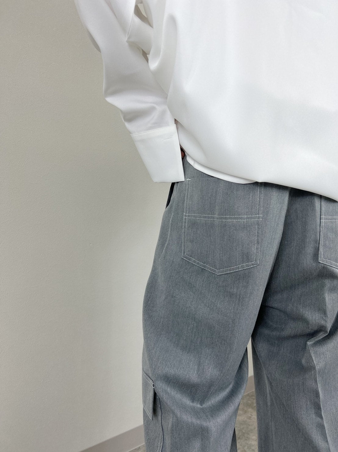 受注制【Chikashitsu +】stitch cargo slacks (3color)