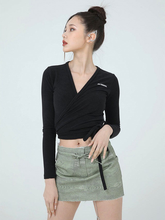 【ugly shadow】TERRY RAB CROP TOP