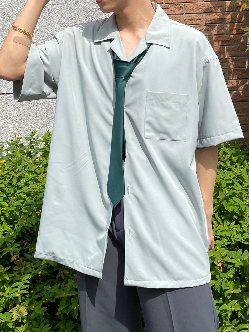 受注制【Chikashitsu +】satin necktie (5color)