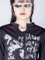 【LOVE KILLER CLUB】bitch'logo necklace (2color)