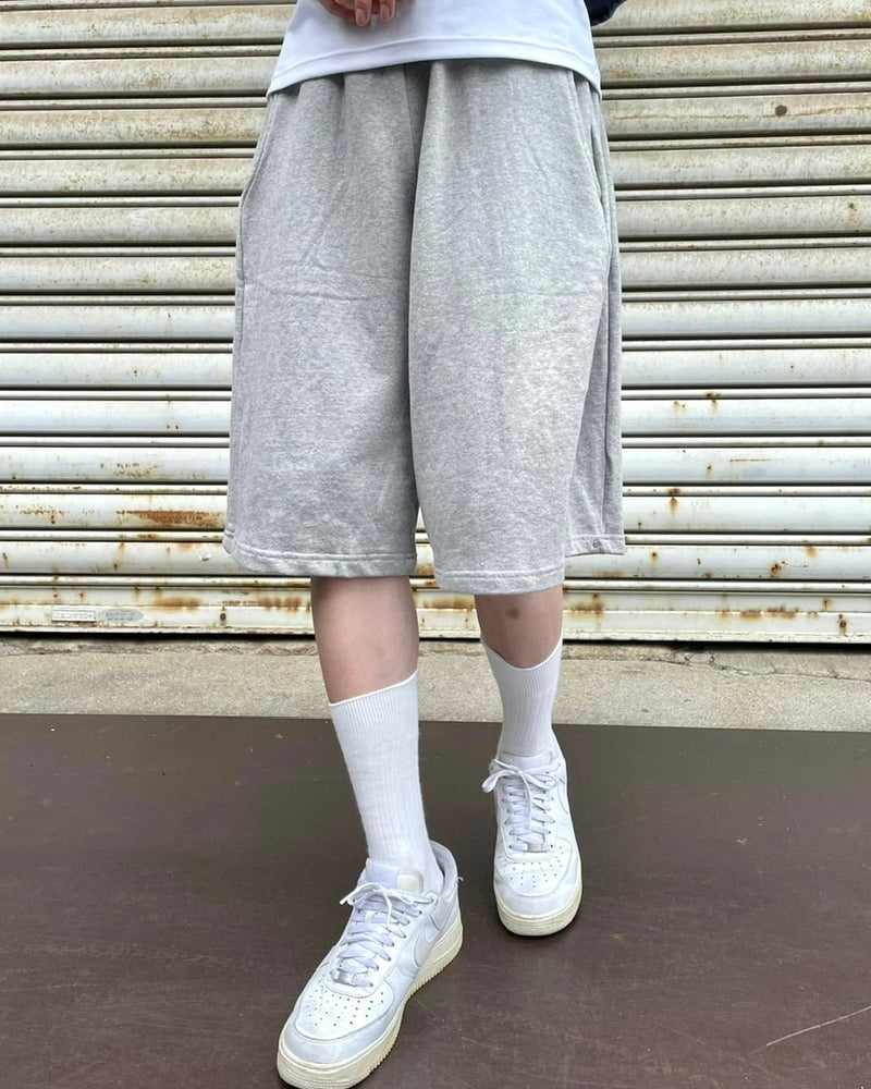 受注制【Chikashitsu +】side button sweat shorts (3color)
