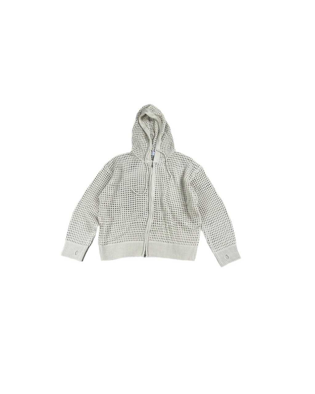 受注制【Chikashitsu +】mesh zip hoodie (5color) / 【チカシツプラス】メッシュ長袖ジップパーカー
