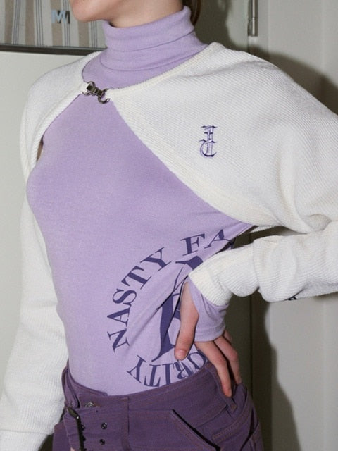 【FANCY CLUB】N.A.V BUCKLE BOLERO CARDIGAN