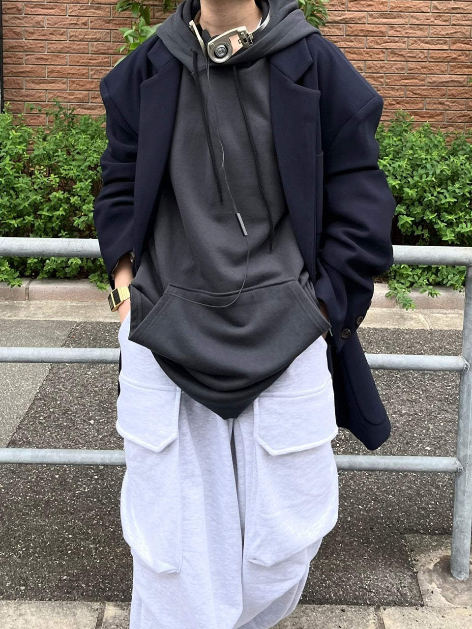 受注制【Chikashitsu +】oversized hoodie (2color)