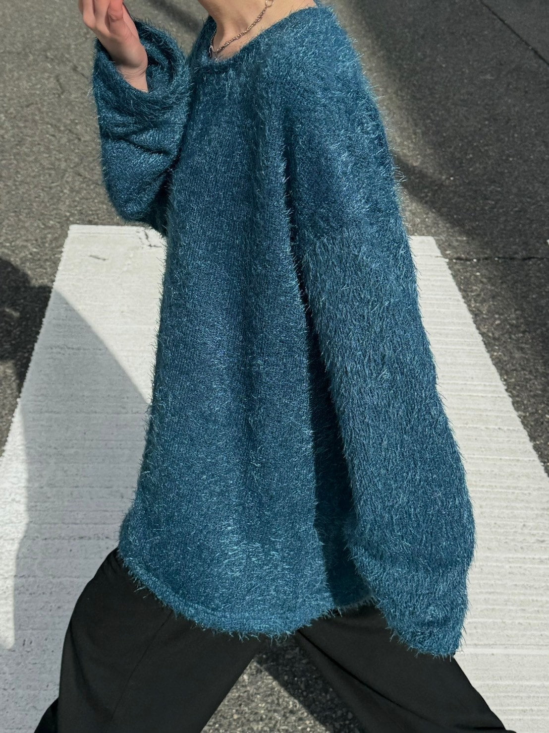 受注制【Chikashitsu +】shaggy knit (5color)