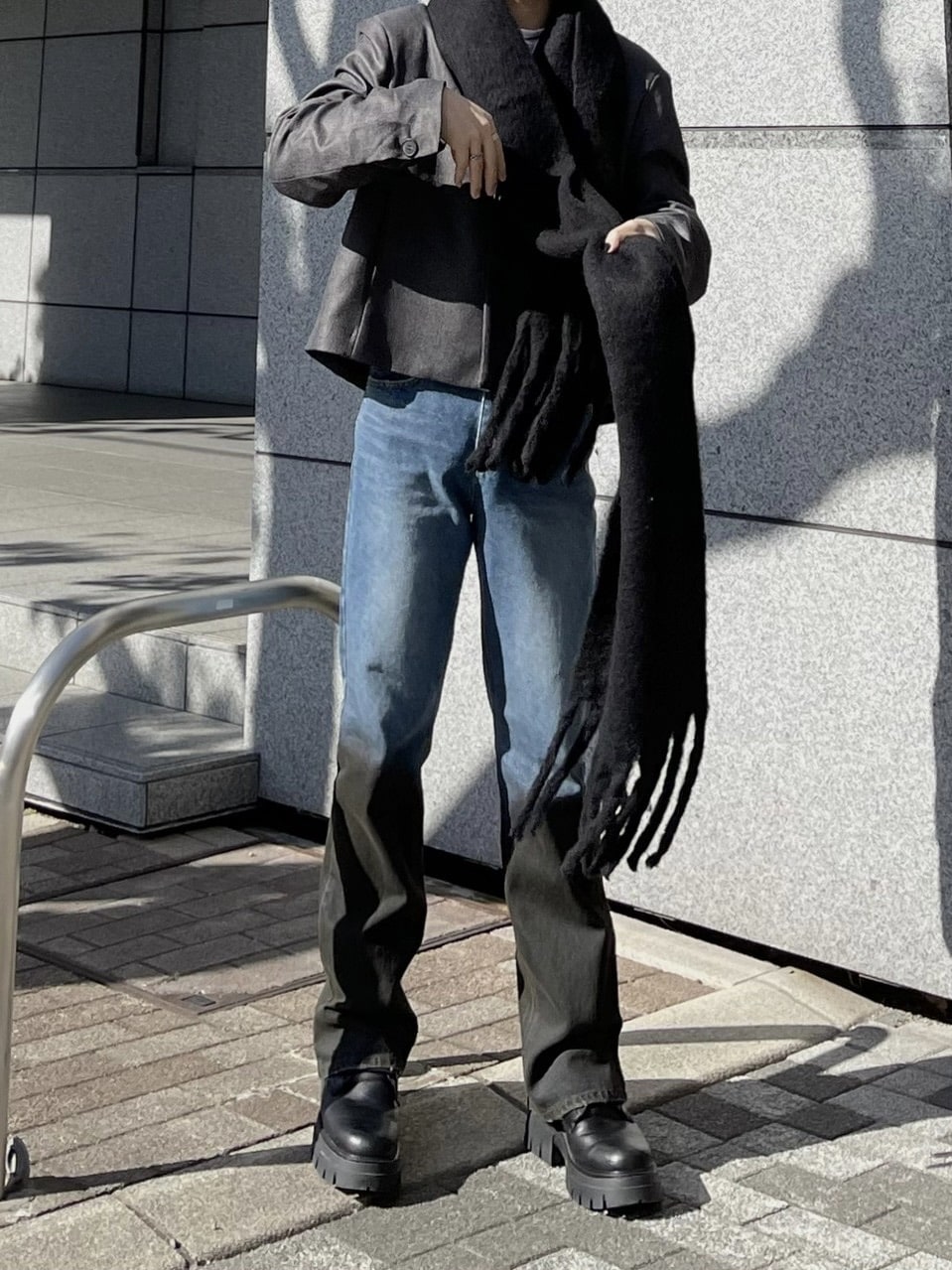 受注制【Chikashitsu +】volume color muffler (6color)