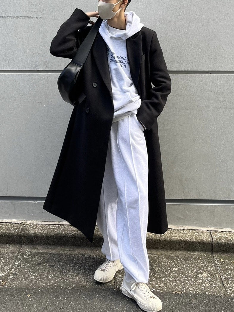 受注制【Chikashitsu +】arm zip gentleman coat (2color)