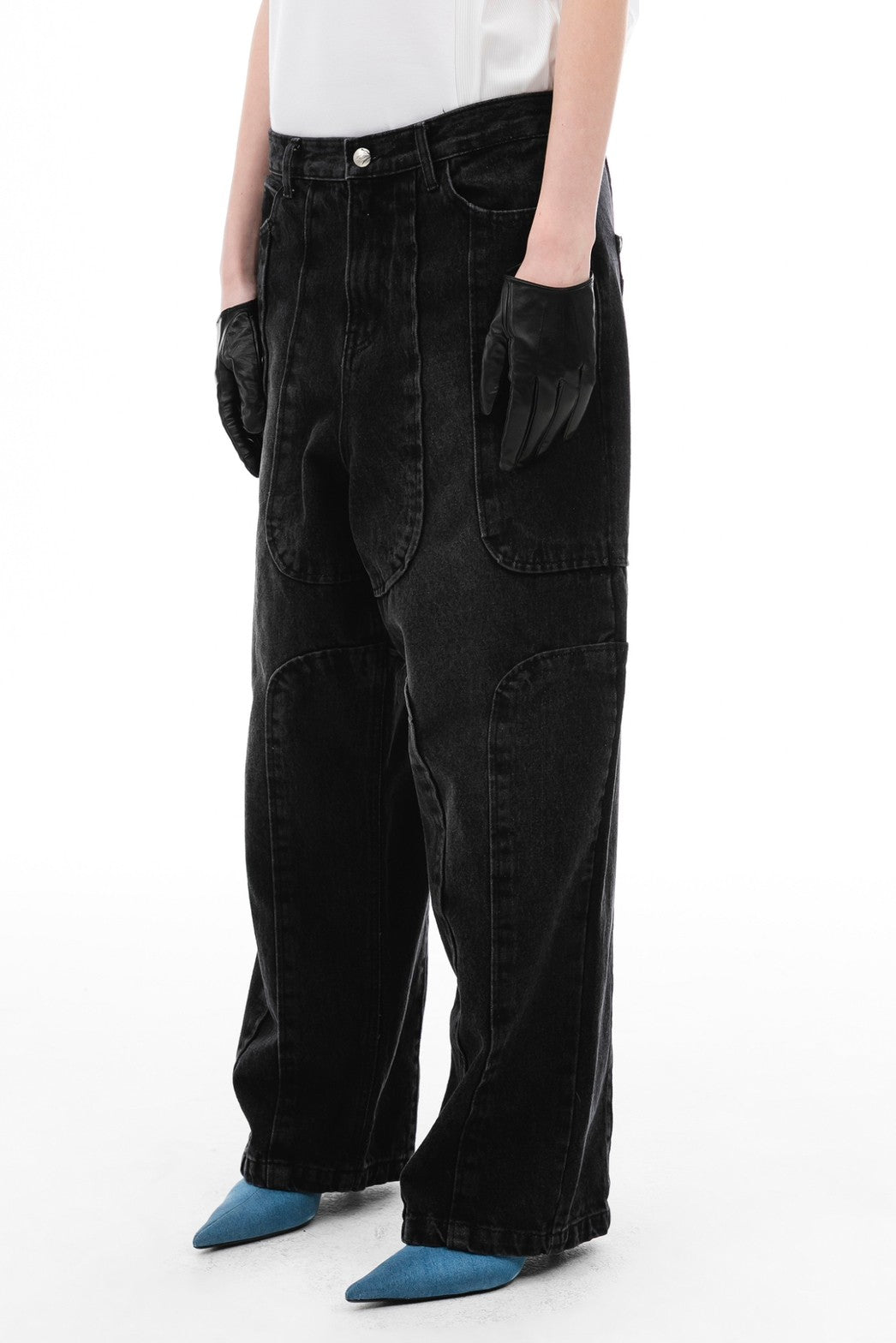 【ANOTHERYOUTH】panel jeans