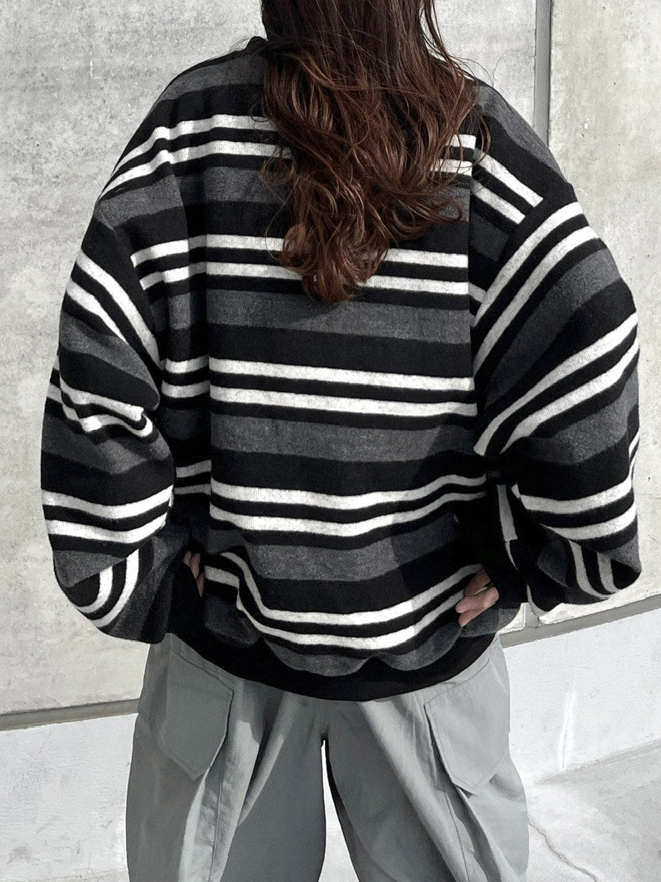 受注制【youll】border sweat shirt (2color)