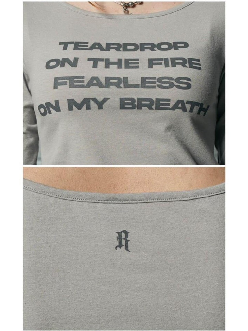 【runningHIGH】LETTERING SLIM L/S TEE / 【ランニングハイ】レタリングスリム長袖Ｔシャツ