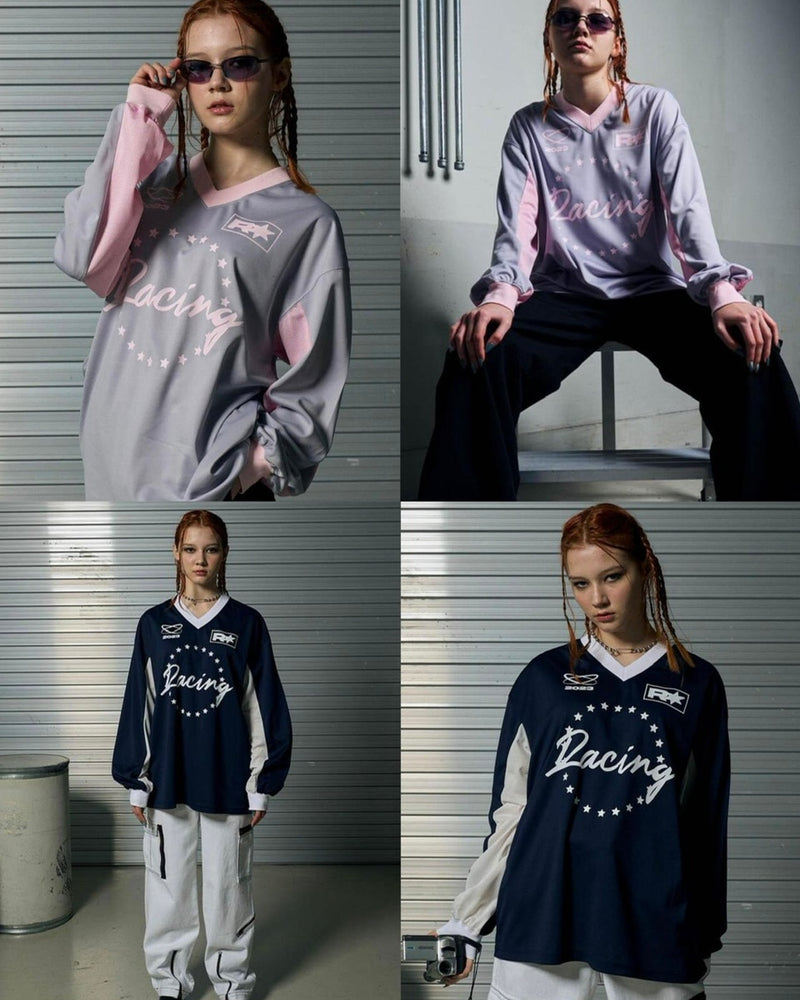 【runningHIGH】MOTOR CYCLE JERSEY PULLOVER TOP