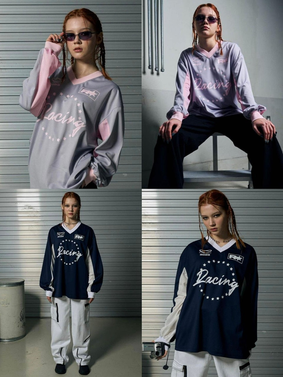 【runningHIGH】MOTOR CYCLE JERSEY PULLOVER TOP