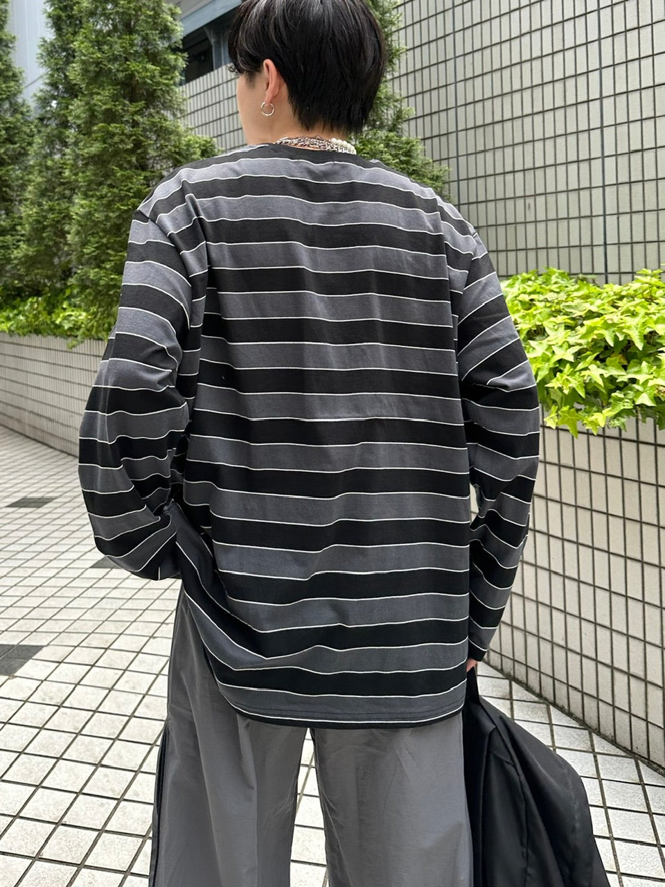 受注制【Chikashitsu +】border long sleeve (2color)
