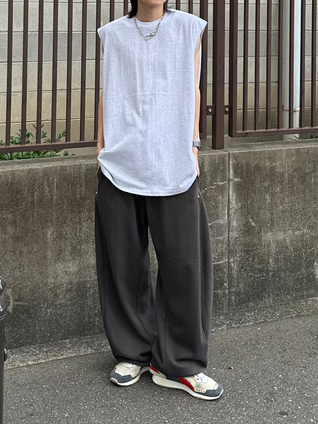 受注制【Chikashitsu +】basic cotton sleeveless (5color)