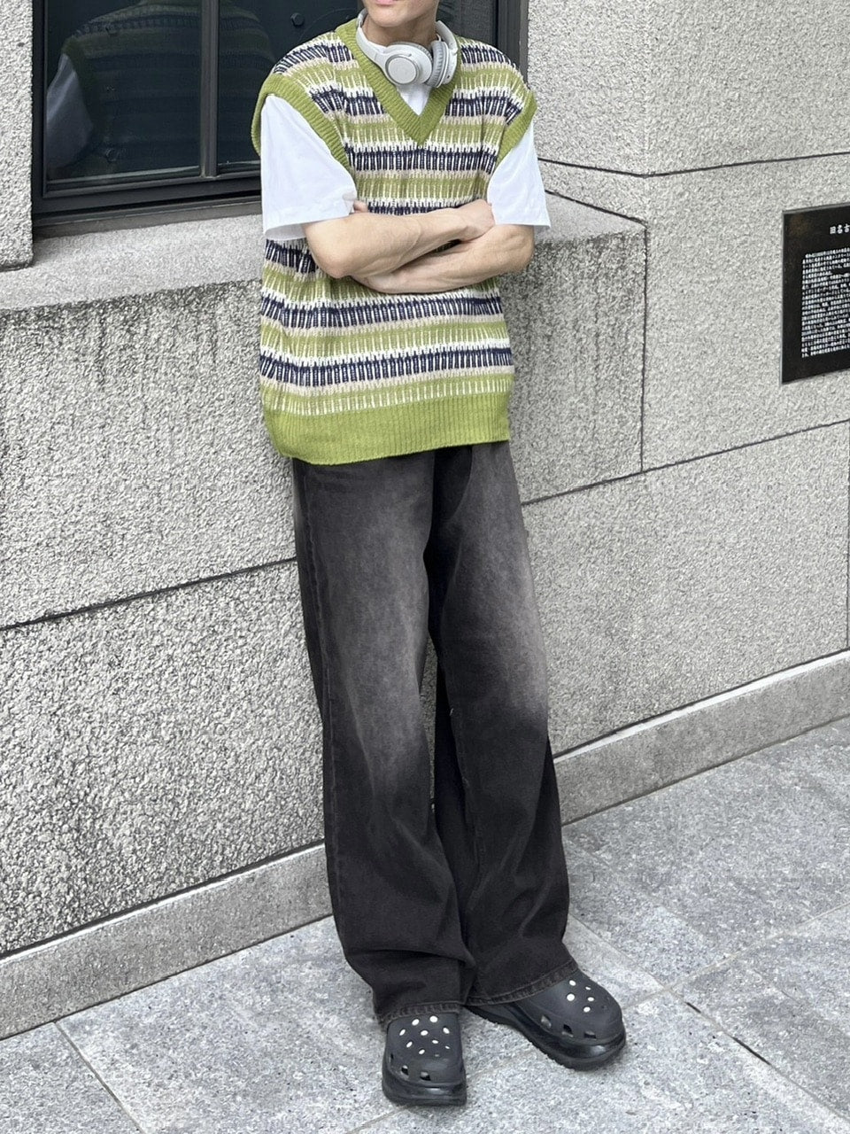 【youll】vintage wash denim wide pants (2color)