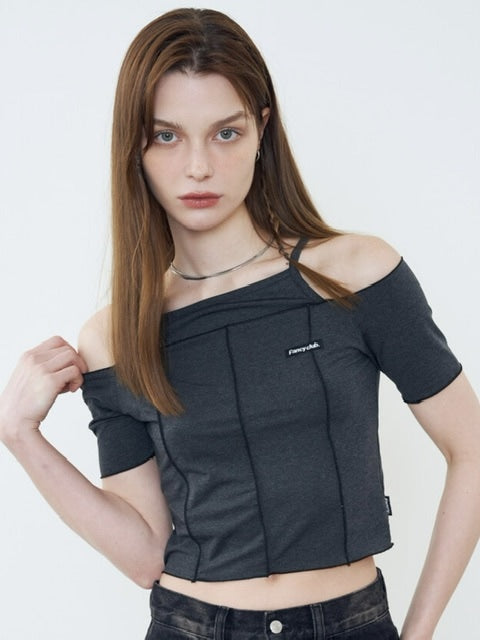 【FANCY CLUB】CUT-OUT OFF SHOURDER